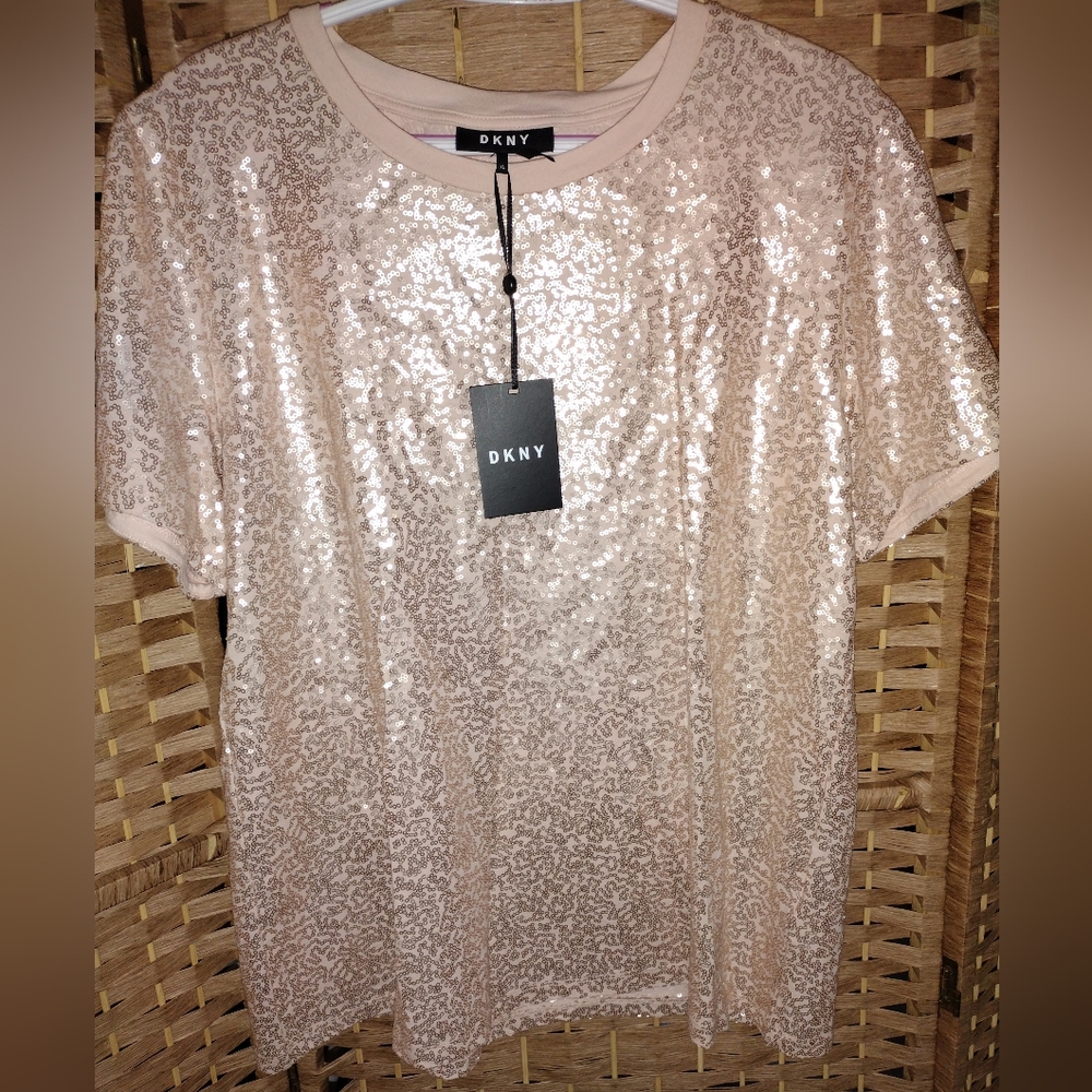 DKNY Sequin Top